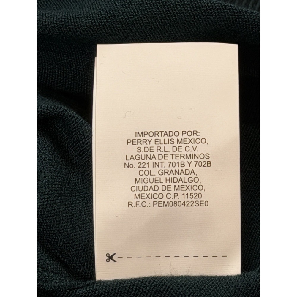 Perry Ellis Men's Long Sleeve Mock Neck Pullover Sweater Dark Sea Green-Medium - Picture 9 of 10